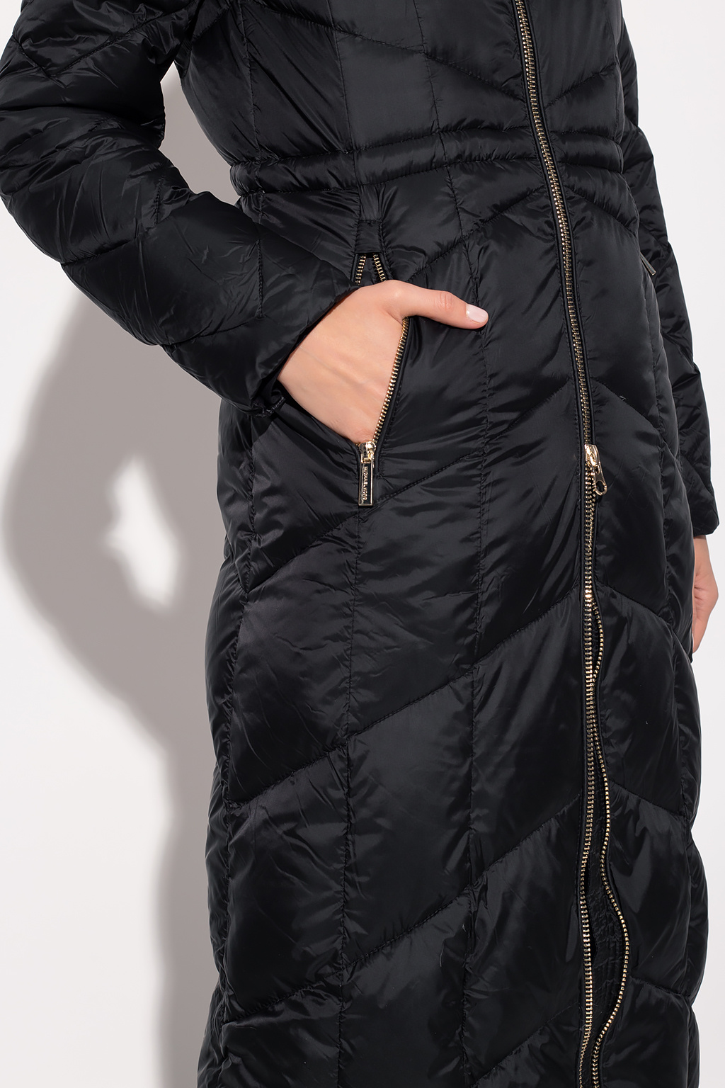 Michael kors black clearance quilted jacket